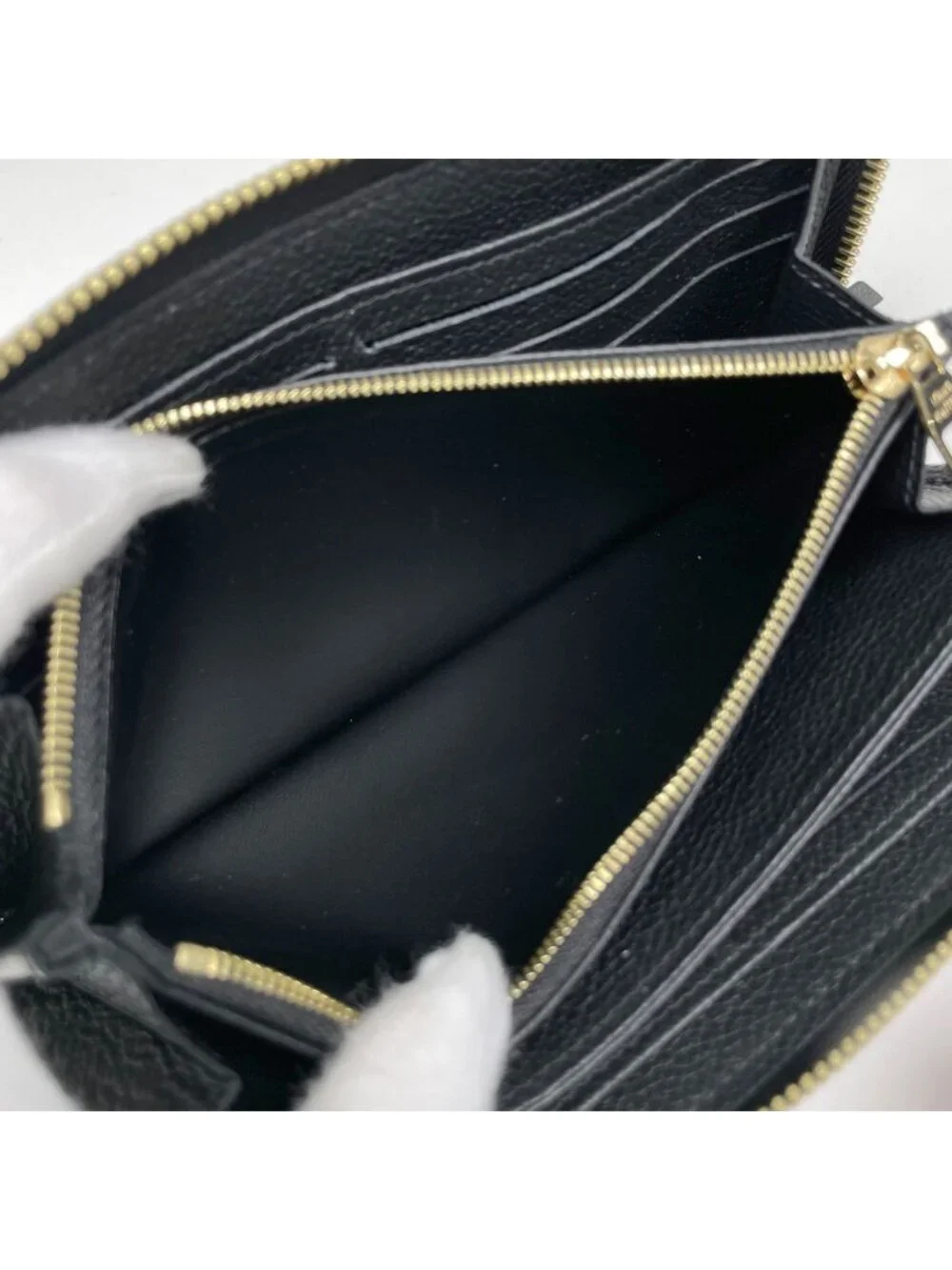Louis Vuitton Zippy Wallet Zip Around Monogram Empreinte Noir